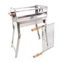 Churrasqueira Inox Portátil Dobravel Com Grelha Inox Modelo 50x25x75 CI50 Churrasqueira Inox Portátil Dobravel Com Grelha Inox Modelo 50x25x75 CI50