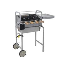 Churrasqueira Lobo Mexicana Inox 430 Super + 4 Espetos