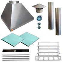 Churrasqueira Makeer I304 2 Dutos Suporte Fundo 2557 M