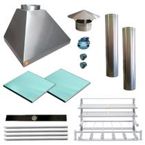 Churrasqueira Makeer I304 2 Dutos Suporte Fundo 2559 G