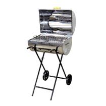 Churrasqueira Master Grill Inox Grelha E Carrinho 94X38X30Cm Churrasqueira Master Grill Inox Grelha E Carrinho 94X38X30Cm