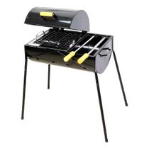 Churrasqueira Master Grill Mista Grelha 2 Espetos Aço Inox Ouro Minas Churrasqueira Master Grill Mista Grelha 2 Espetos Aço Inox Ouro Minas