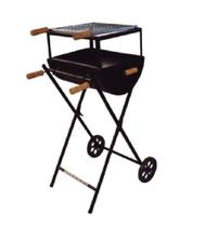 Churrasqueira Meio Tambor Mini Alta Com Pé E Grelha - Santa edwirges Churrasqueira Meio Tambor Mini Alta Com Pé E Grelha - Santa edwirges