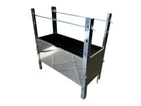 Churrasqueira Mini Aço Inox Desmontável Portátil 58x24