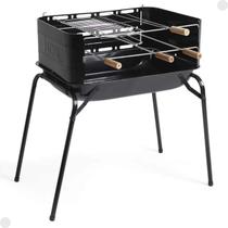 Churrasqueira Móvel Aço Araguaia C/ Espetos E Grelha 003007 - Mor Churrasqueira Móvel Aço Araguaia C/ Espetos E Grelha 003007 - Mor