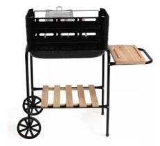 Churrasqueira Móvel Califórnia Com Rodinhas Preta Mor Churrasqueira Móvel Califórnia Com Rodinhas Preta Mor