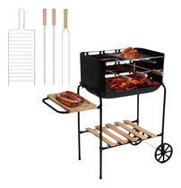 Churrasqueira Móvel Califórnia Mor Com Bacia Esmaltada E Rodinhas Compacta E Portátil Churrasqueira Móvel Califórnia Mor Com Bacia Esmaltada E Rodinhas Compacta E Portátil