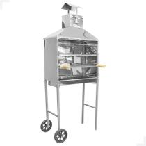 Churrasqueira Móvel Inox a Carvão com Rodinhas e Grelhas Churrasqueira Móvel Inox a Carvão com Rodinhas e Grelhas
