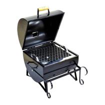 Churrasqueira Náutica Bafinho Aço Com Grelha Inox 34x30x30cm Churrasqueira Náutica Bafinho Aço Com Grelha Inox 34x30x30cm