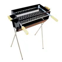 Churrasqueira Para Espetinho Portátil A Carvão 48x26 + Grelha Em Aço Espeteira Móvel Pequena Com Pés Desmontáveis Churrasqueira Para Espetinho Portátil A Carvão 48x26 + Grelha Em Aço Espeteira Móvel Pequena Com Pés Desmontáveis