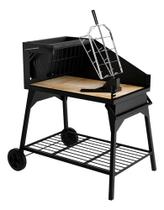 Churrasqueira Parrila Gourmet Carvão Com Rodas - Metávila