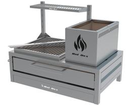 Churrasqueira Parrilla Inox de Bancada Com Grelha Uruguaia 74x45cm Churrasqueira Parrilla Inox de Bancada Com Grelha Uruguaia 74x45cm