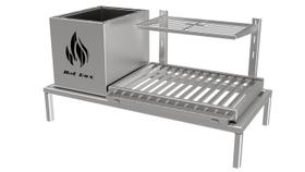 Churrasqueira Parrilla Para Alvenaria 68X34 com Firebox e Grelha Argentina Churrasqueira Parrilla Para Alvenaria 68X34 com Firebox e Grelha Argentina