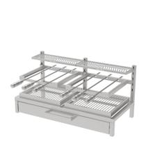 Churrasqueira Parrilla Residencial Premium INOX 304 Alvenaria 97 x 45cm Com Espetos Churrasqueira Parrilla Residencial Premium INOX 304 Alvenaria 97 x 45cm Com Espetos