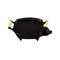 Churrasqueira Porquinho Em Ferro Fundido Com Chapa 23x28cm Churrasqueira Porquinho Em Ferro Fundido Com Chapa 23x28cm