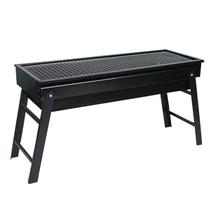 Churrasqueira Portátil a Carvão Dobrável Snel Home Grelha Cromada 60cm para Quintal, Camping e Praia
