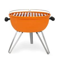 Churrasqueira Portátil a Carvão Laranja Grillex 38 Color Giragrill