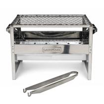 Churrasqueira Portátil Aço Inox 430 Com Pegador Multiuso Churrasqueira Portátil Aço Inox 430 Com Pegador Multiuso