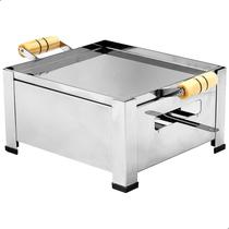 Churrasqueira Portátil Bistequeira a Álcool Rechaud Inox SF