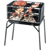 Churrasqueira portatil c/ grella prateleira dupla