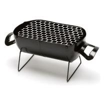 Churrasqueira Portátil Compacta em Aço com Grelha Inox para Camping Churrasqueira Portátil Compacta em Aço com Grelha Inox para Camping