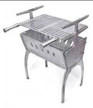 Churrasqueira Portátil Em Alumínio Fundido Desmontável