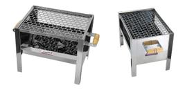 Churrasqueira Portátil Hobby em inox Santigrill Churrasqueira Portátil Hobby em inox Santigrill
