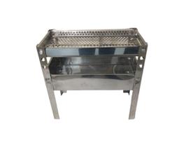 Churrasqueira Portátil Inox , Desmontável - Com Estojo ( 40 X 20 ). Churrasqueira Portátil Inox , Desmontável - Com Estojo ( 40 X 20 ).