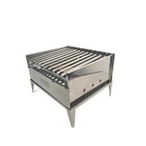 Churrasqueira Portatil Parrilla Em Inox Refratária E Coletor
