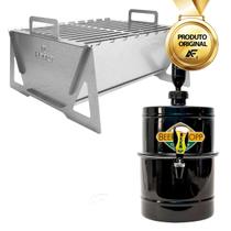 Churrasqueira Portátil Reforçada Chopeira Manual 5,1L A Gelo