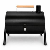 Churrasqueira Portátil Tipo Bafinho com Tampa Controle de Temperatura