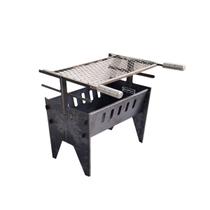 Churrasqueira Prática Desmontável Aço Carbono Pequena 60c Churrasqueira Prática Desmontável Aço Carbono Pequena 60c