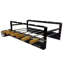 Churrasqueira Pré moldada Max Grill Giratória 6 Espetos Motor Elétrico 1 30 hp WEG Original 110V ou 220V Churrasqueira Pré moldada Max Grill Giratória 6 Espetos Motor Elétrico 1 30 hp WEG Original 110V ou 220V