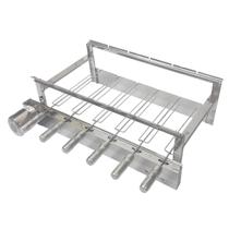 Churrasqueira Pré moldada Max Grill Inox Giratória 6 Espetos Motor Elétrico 1 30 hp WEG Original 110V ou 220V Churrasqueira Pré moldada Max Grill Inox Giratória 6 Espetos Motor Elétrico 1 30 hp WEG Original 110V ou 220V