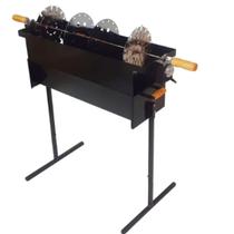 Churrasqueira Profissional com Espeto Elétrico Carrossel Assa 32 Espetinhos Baixo Consumo de Carvão e Alta Rentabilidade