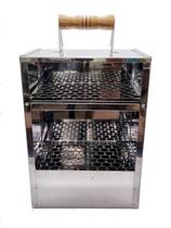 Churrasqueira Queijo Coalho Inox Praia Camping