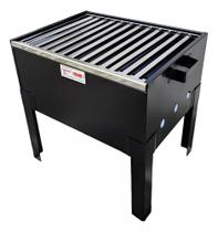 Churrasqueira Rhr Móvel Mini Grelha Inox 40 X 30 Cm RHR-3668 Churrasqueira Rhr Móvel Mini Grelha Inox 40 X 30 Cm RHR-3668