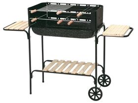 Churrasqueira Rodeio Esmaltada - Mor - Dimensão 134x44x95cm