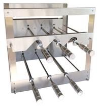 Churrasqueira Rotativa Inox 6 Espetos Brinde Grelha Uruguaia