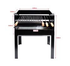 Churrasqueira top max grande c/ grelha argentina - RHR