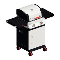 Churrasqueira tramontina a gás tgp 2400 com 2 queimadores em aço inox 26500/019