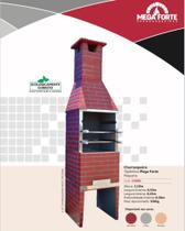 CHURRASQUEIRAS. TIJOLINHO PEQUENA =KIT LUXO - 55x50cmx2,10mt