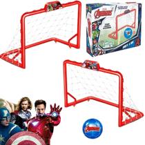 Chute A Gol Com Duas Traves e Bola Avengers - Líder - Lider Brinquedos Presentes