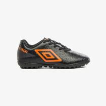Chuteira Adamant Society Infantil - Preto/Laranja