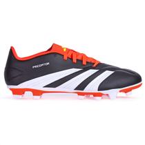 Chuteira Adidas Campo Predator 4 Club Preto Laranja e Branco - Masculina