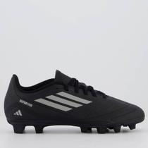 Chuteira Adidas Deportivo III FxG Campo Juvenil Preta e Cinza