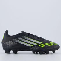Chuteira Adidas F50 Club FG/MG Campo Preta e Verde
