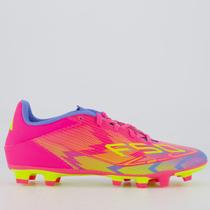 Chuteira Adidas F50 Club FG MG Campo Rosa