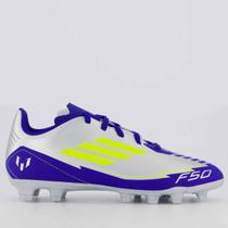 Chuteira Adidas F50 Club Messi FG/MG Campo Juvenil Prata