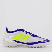 Chuteira Adidas F50 League Messi Society Juvenil Prata e Azul